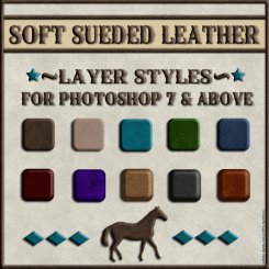 Soft Sueded Leather PS Layer Styles (CU4CU)