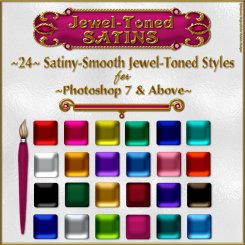 Jewel-Toned Satin PS Layer Styles (CU4CU)