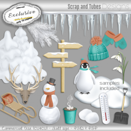 EXCLUSIVE ~ Winter Grayscale Templates 1