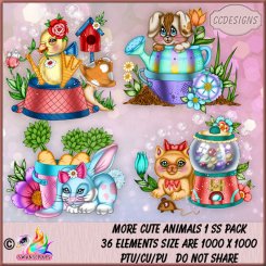 More Cute Animals 1 SS Pack (TS/CU/S4H)