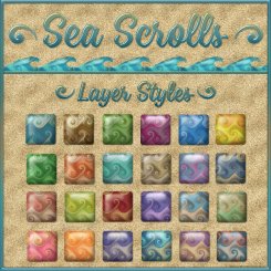Sea Scrolls PS Layer Styles (CU4CU)