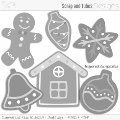 Gingerbread Cookie Templates