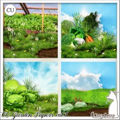 CU garden papers vol.1 by KittyScrap