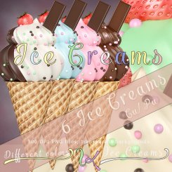 Ice Creams clipart (FS/CU)
