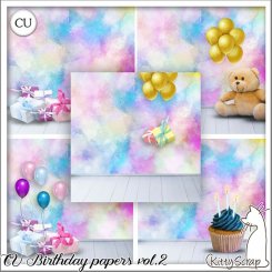 CU birthday papers vol.2 by kittyscrap