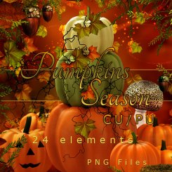 Pumpkin Season PNG Elements clipart (FS/CU)