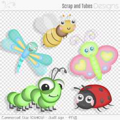 Cute Bugs Clipart