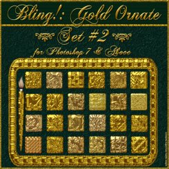 Bling! GOLD ORNATE Set#02 PS Styles (CU4CU)