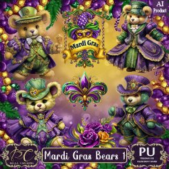 Mardi Gras Bears 1 (FS-CU)