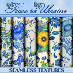 "Peace for Ukraine" Seamless Textures (CU4CU)