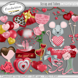 EXCLUSIVE ~ Valentine Grayscale Templates 3