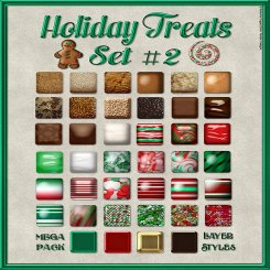 Holiday Treats PS Styles Set 2 MEGAPACK (CU4CU)