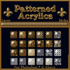 Transparent Patterned Acrylics PS Layer Styles (CU4CU)