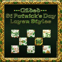 Gilded St. Patrick's Day PS Layer Styles (CU4CU)