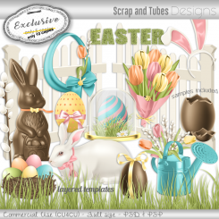 EXCLUSIVE ~ Easter Grayscale Templates 2