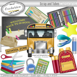 EXCLUSIVE ~ Grayscale School Templates 4
