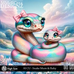 AI - CU Snake Mum & Baby (CU/PNG/HS)