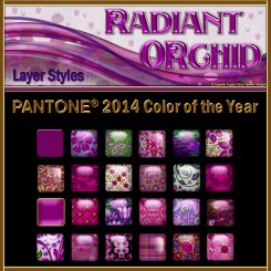 Radiant Orchid PS Layer Styles (CU4CU)