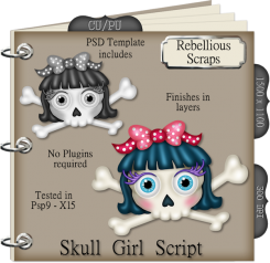 SKULL GIRL (FS/CU/TEMPLATE/SCRIPT)