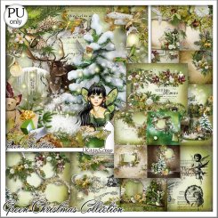 Collection Green Christmas by kittyscrap