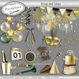EXCLUSIVE ~ New Year Grayscale Templates