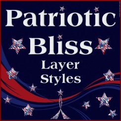 Patriotic Bliss PS Layer Styles (CU4CU)