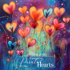 Painted Hearts backgrounds (FS/CU)