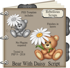 BEAR WITH DAISY (FS/CU/TEMPLATE/SCRIPT)