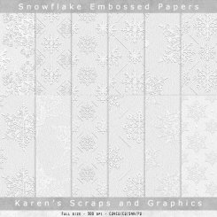 Snowflake Embossed Papers (FS/CU4CU)
