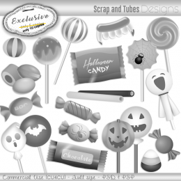 EXCLUSIVE ~ Grayscale Candy Templates 2