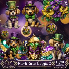 Mardi Gras Doggie 2 (FS-CU)