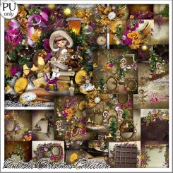 Collection fantastic christmas by kittyscrap