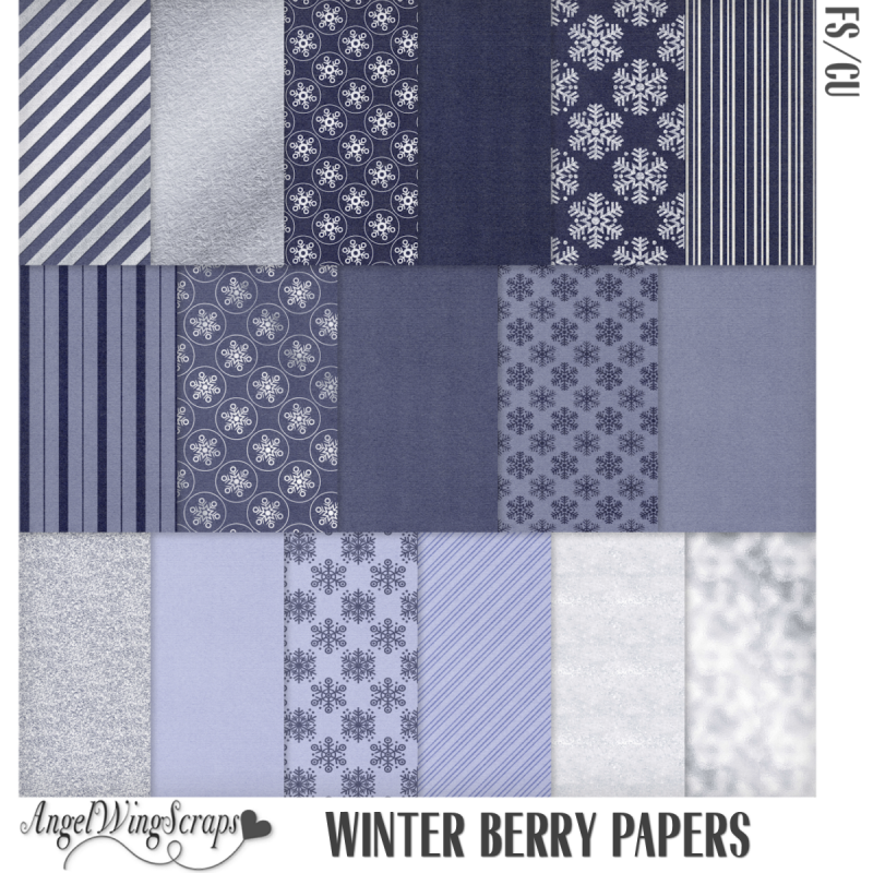 Winter Berry Paper Pack (FS/CU) - Click Image to Close