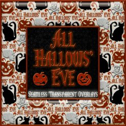 All Hallows' Eve Seamless Trans. Overlays & PS Patterns (CU4CU)