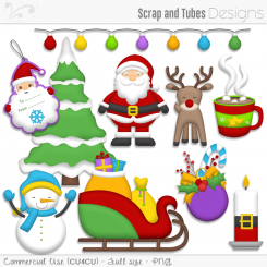 Cute Christmas Mix Clipart