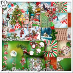 Collection merry christmas to candy land by kittyscrap