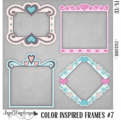 Color Inspired Frames #7 - Exclusive (FS/CU)