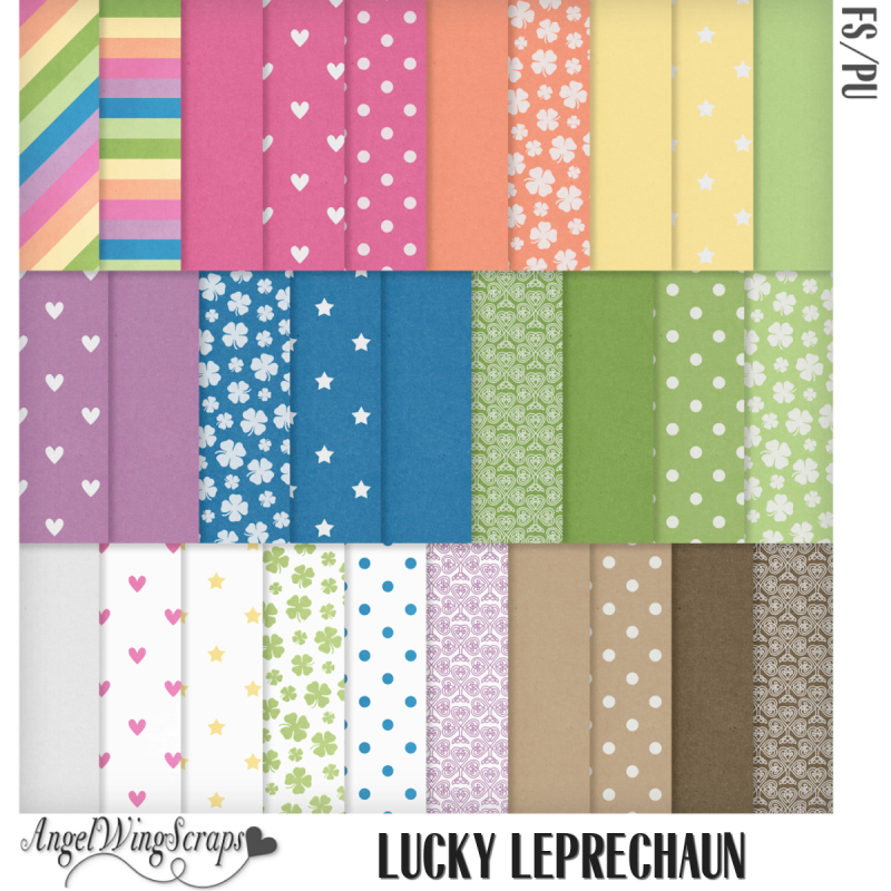 Lucky Leprechaun Page Kit (FS/PU) - Click Image to Close
