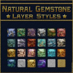 Natural Gemstone PS Layer Styles (CU4CU)