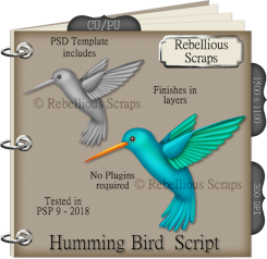HUMMING BIRD (FS/CU/TEMPLATE/SCRIPT)