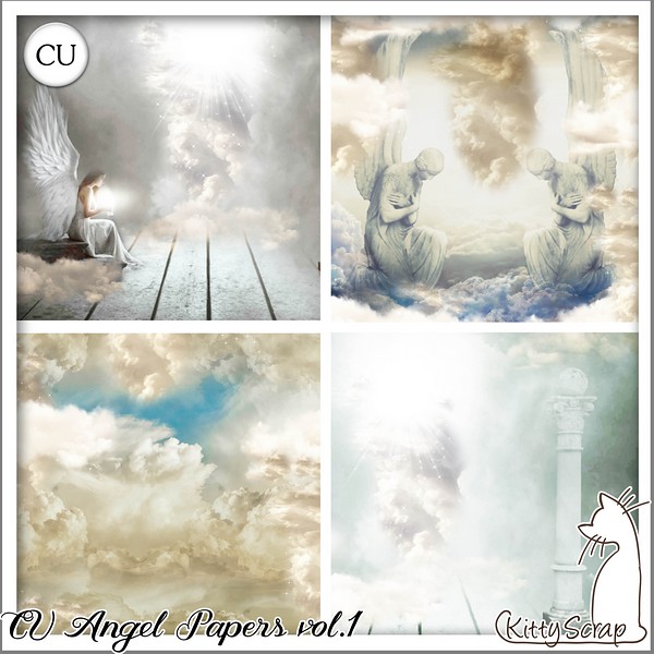 CU angel papers vol.1 by kittyscrap - Click Image to Close
