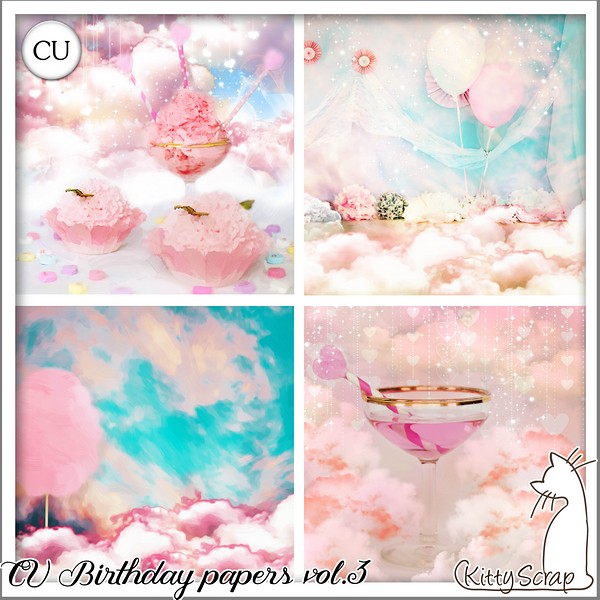 CU birthday papers vol.3 by kittyscrap - Click Image to Close