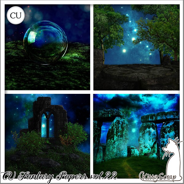 CU fantasy papers vol.22 by kittyscrap - Click Image to Close