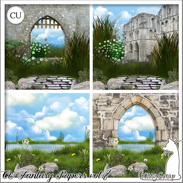 CU fantasy papers vol.8 by kittyscrap - Click Image to Close