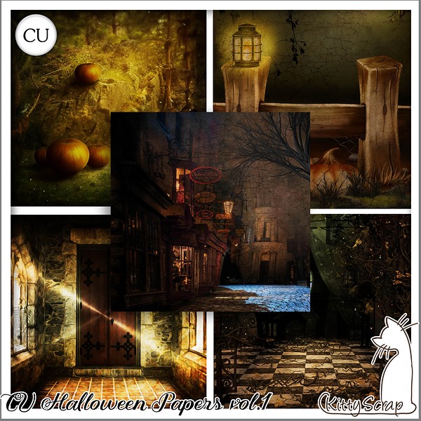 CU halloween papers vol.1 by kittyscrap - Click Image to Close