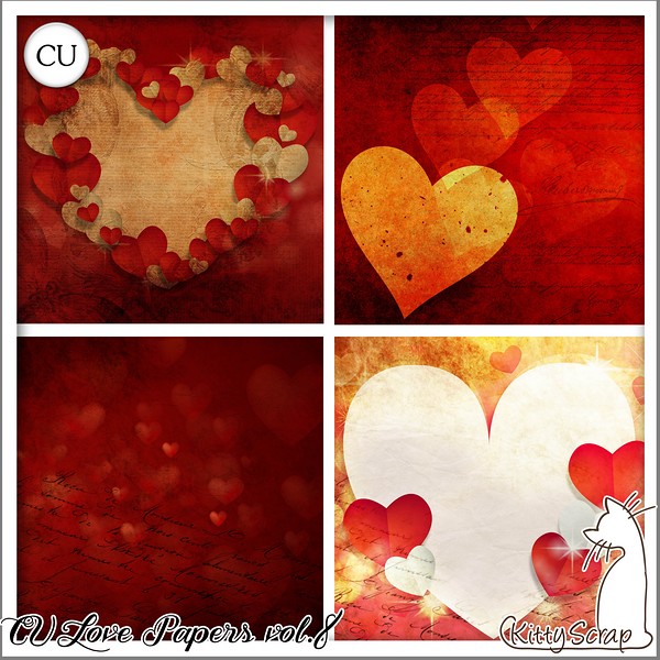 CU love papers vol.8 by kittyscrap - Click Image to Close
