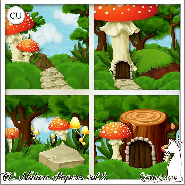 CU nature papers vol.2 by kittyscrap - Click Image to Close