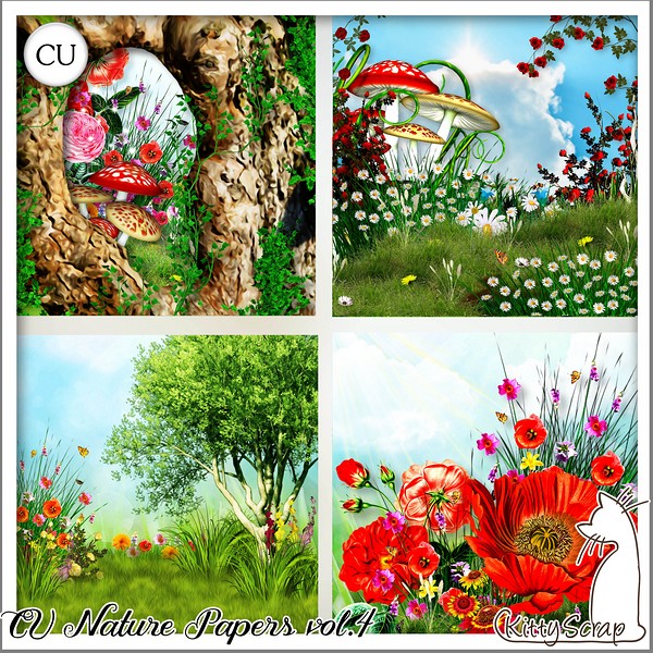 CU nature papers vol.4 by kittyscrap - Click Image to Close