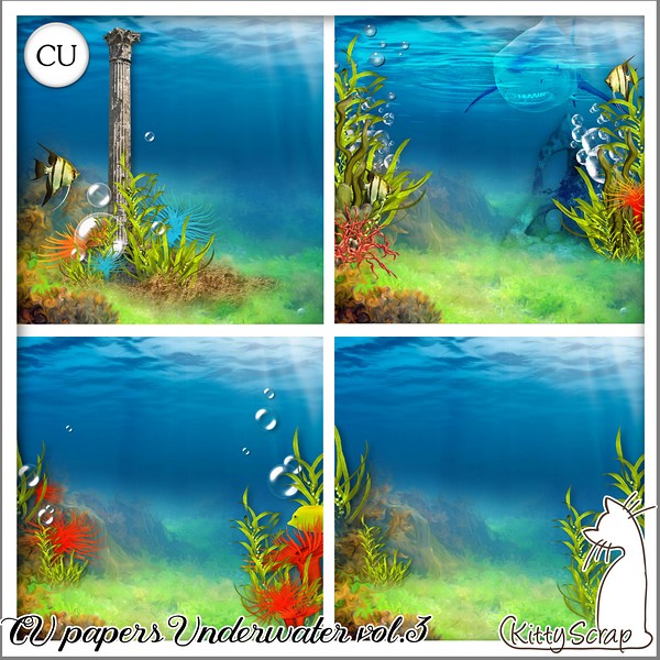 CU papers underwater vol.3 by kittyscrap - Click Image to Close