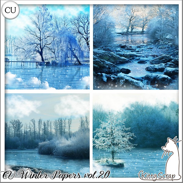 CU winter papers vol.20 by kittyscrap - Click Image to Close